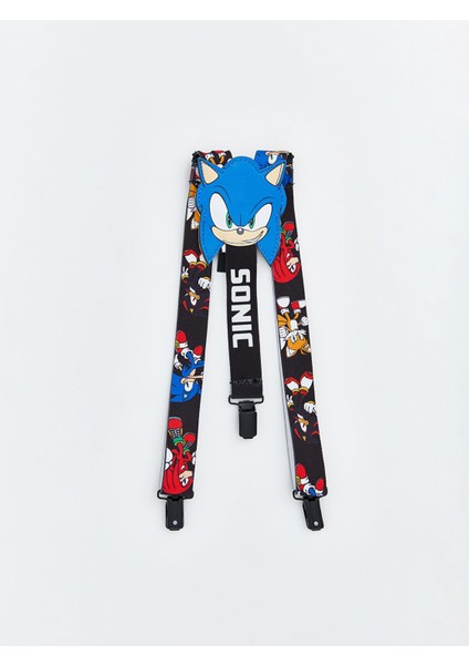 Yeni Sezon Sonic Baskılı Erkek Çocuk Pantolon Askısı