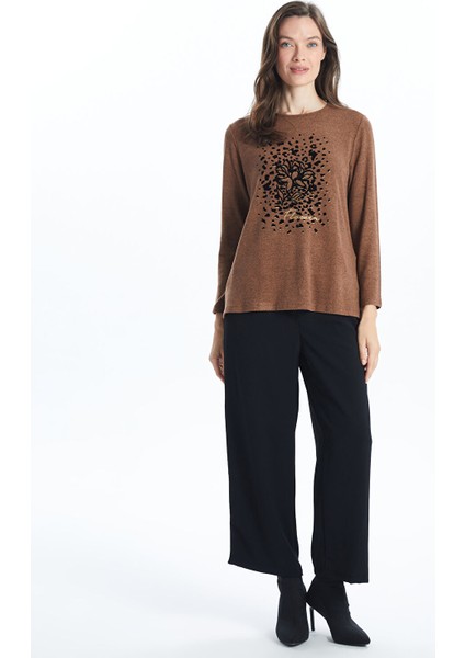 Yeni Sezon Bisiklet Yaka Desenli Kadın Bluz fiyatları