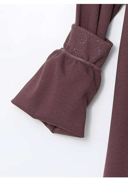 Yeni Sezon Bisiklet Yaka Desenli Kadın Sweatshirt Tunik indirimleri