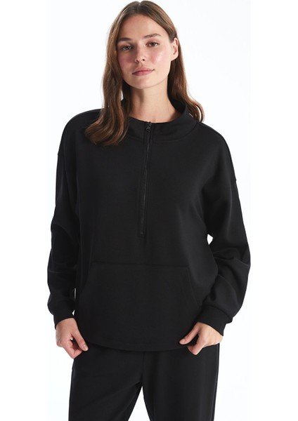 Yeni Sezon Dik Yaka Oversize Kadın Pijama Üstü