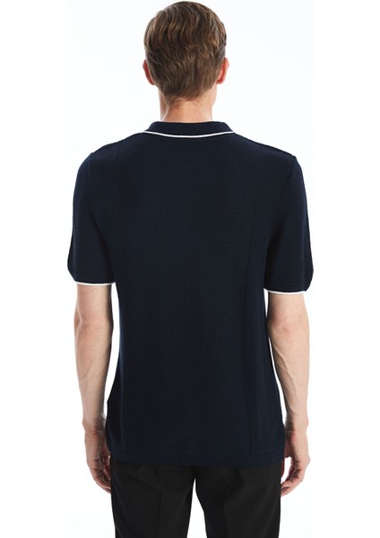 Yeni Sezon Polo Yaka Kısa Kollu Erkek Dokulu Tişört fırsatları