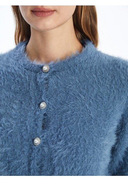 Yeni Sezon Bisiklet Yaka Kadın Triko Hırka modelleri