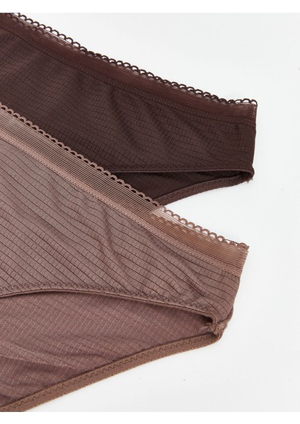 Yeni Sezon Düz Bikini Külot 2'li modelleri