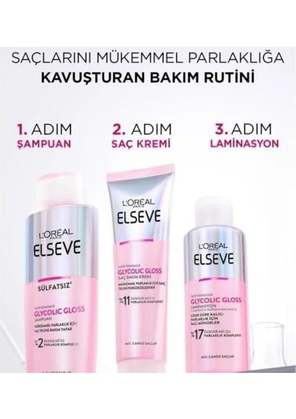 L&apos;oréal Parıs Elseve Glycolic Gloss Mükemmel Parlaklık Için Pürüzsüzleştirici Saç Kremi 150 ml fiyatları