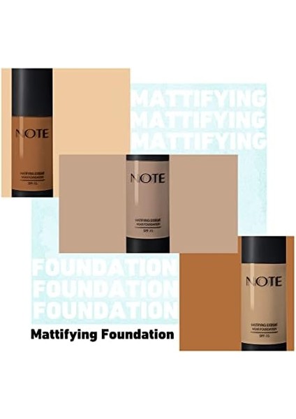 Note Mattifying Extreme Wear 01 Beige Mat Bitişli Spf 15 Kapatıcı Fondöten