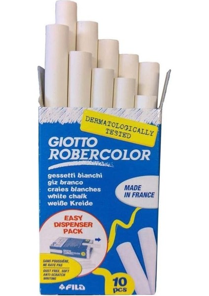 Robercolor Tebeşir Beyaz 10&apos;lu