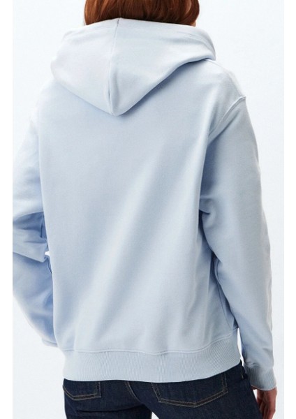 Kadın Mavi Kapüşonlu Sweatshirt fiyatları