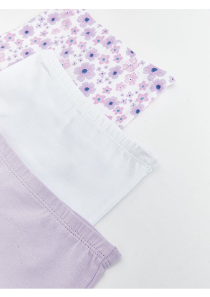 Yeni Sezon Beli Lastikli Kız Bebek Boxer 3'lü modelleri