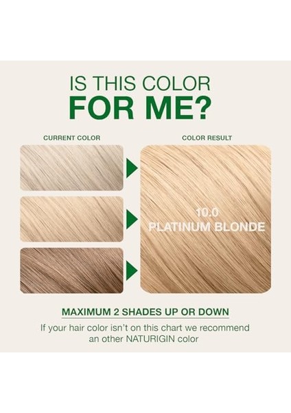 Naturigin Organik Içerikli Saç Boyası 10.0 Platin Sarısı fiyatları