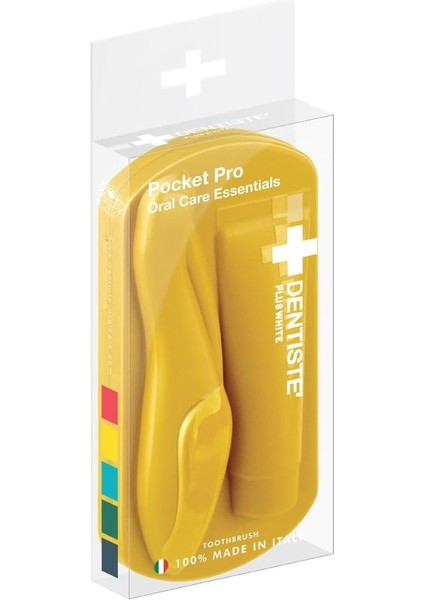 Dentıste&apos; Pocket Pro Susuz Fırçalama Seyahat Seti (Sarı)