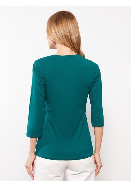 Yeni Sezon Bisiklet Yaka Düz Pamuklu Kadın Tişört indirimleri