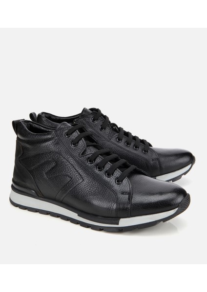 02BOH284840A100 ERKEK Deri Siyah Rahat Casual Bot fiyatları