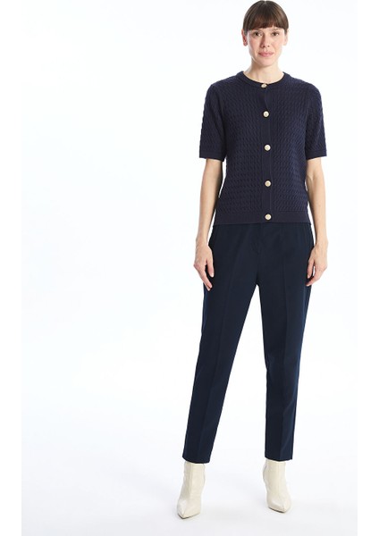 Yeni Sezon Bisiklet Yaka Kendinden Desenli Kadın Triko Hırka fiyatları