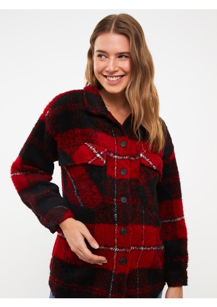 Yeni Sezon Ekose Uzun Kollu Flanel Hamile Oduncu Gömlek Ceket