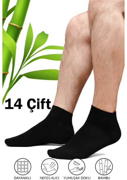 14’lü Erkek Bambu Patik Çorap