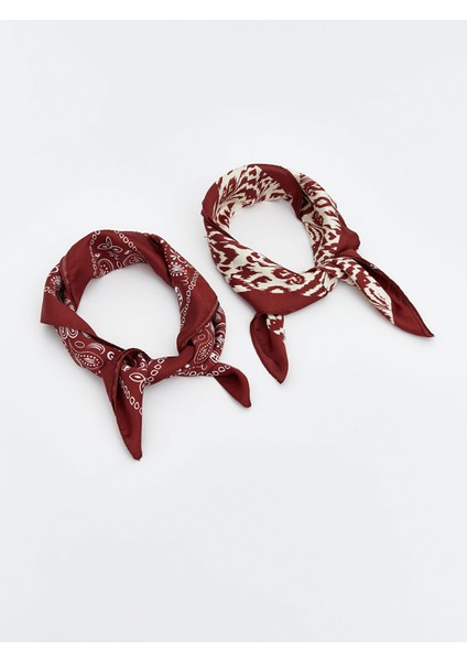 Yeni Sezon Desenli Kadın Bandana 2'li