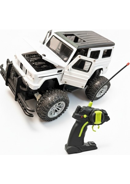 Uzaktan Kumandalı 1:20 Şarjlı Metal Off Road Işıklı Arazi Aracı Beyaz 682 fiyatları