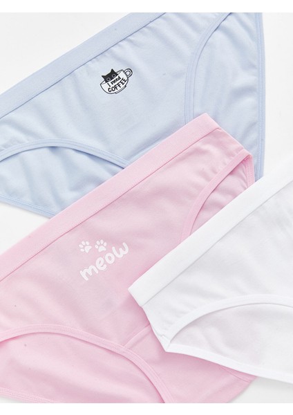 Yeni Sezon Baskılı Bikini Külot 3'lü fiyatları