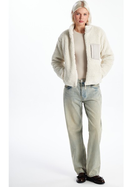 Yeni Sezon Dik Yaka Uzun Kollu Kadın Pelüş Mont fiyatları