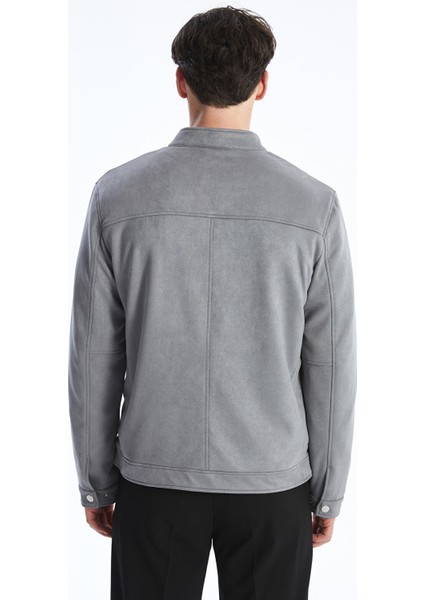 Yeni Sezon Slim Fit Dik Yaka Süet Erkek Mont indirimleri