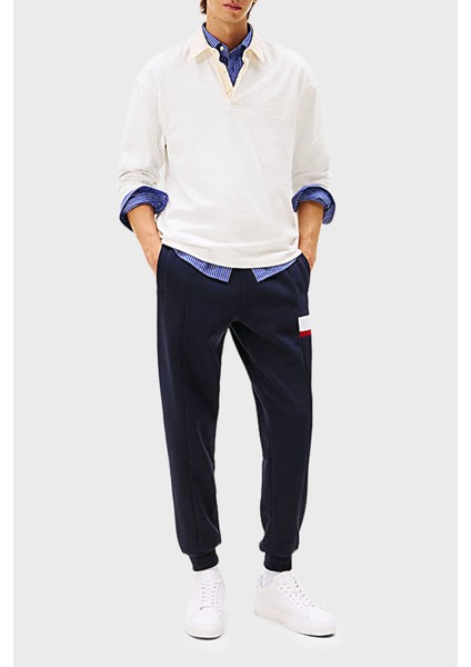 Pamuklu Regular Fit Logolu Normal Bel Pantolon Erkek Pantolon MW0MW40416 Dw5 fiyatları