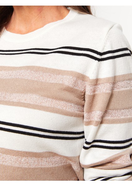 Yeni Sezon Bisiklet Yaka Çizgili Uzun Kollu Kadın Triko Kazak fırsatları