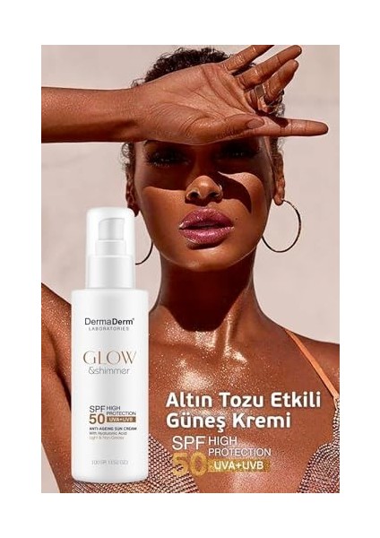 Napure Dermaderm Glow Simli Güneş Kremi Spf 50