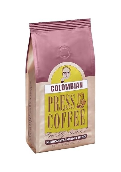 Kurukahveci Mehmet Efendi Colombian Press Coffee Folyo 250 gr fiyatları