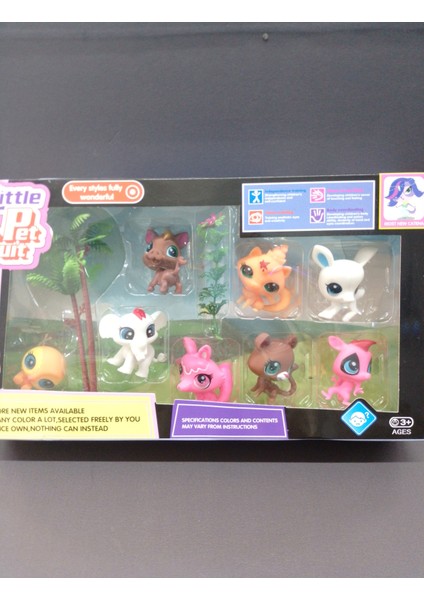 Little Pet Suit Neşeli Minişler 8'li Ailesi Pet Star Miniş Koleksiyonu Oyuncak Figür modelleri
