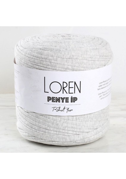 Loren Penye Kumaş El Örgü Ipi Kırçıllı Gri - 24 - 33523