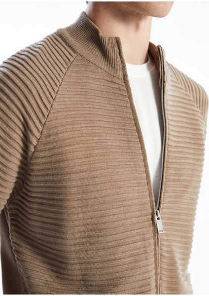 Yeni Sezon Standart Kalıp Dik Yaka Erkek Triko Hırka modelleri