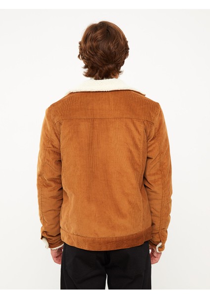 Yeni Sezon Standart Kalıp Kürk Yakalı Kadife Erkek Mont indirimleri