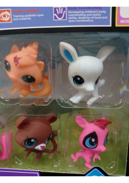 Little Pet Suit Neşeli Minişler 8'li Ailesi Pet Star Miniş Koleksiyonu Oyuncak Figür fırsatları
