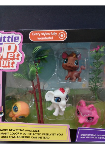 Little Pet Suit Neşeli Minişler 8'li Ailesi Pet Star Miniş Koleksiyonu Oyuncak Figür indirimleri