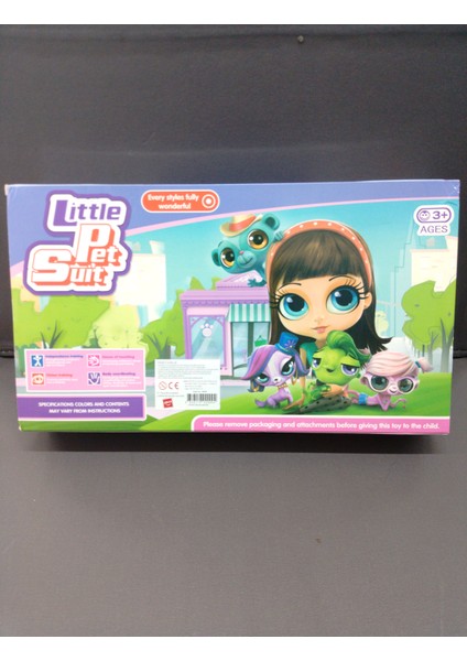 Little Pet Suit Neşeli Minişler 8'li Ailesi Pet Star Miniş Koleksiyonu Oyuncak Figür