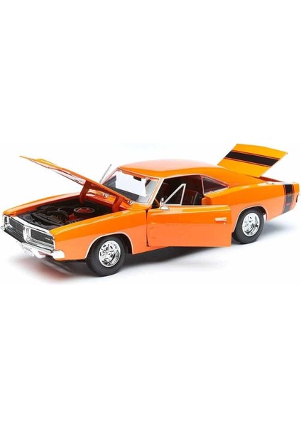 Maıs 31387 1969 Dodge Charger Rt 1: 18 Model Araba modelleri
