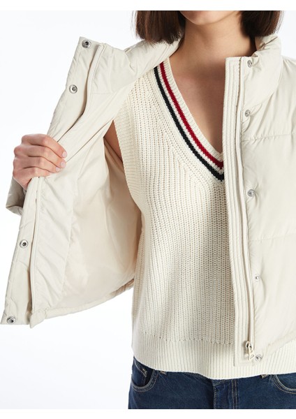 Yeni Sezon Dik Yaka Kadın Şişme Mont indirimleri