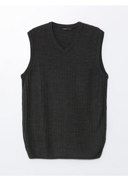 Yeni Sezon Standart Kalıp V Yaka Erkek Triko Süveter indirimleri