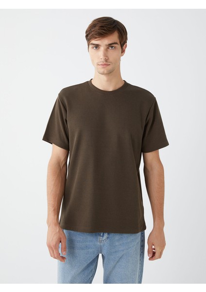 Yeni Sezon Bisiklet Yaka Penye Erkek Tişört