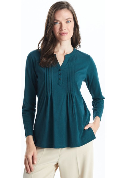 Yeni Sezon Kaçık Yaka Kadın Bluz