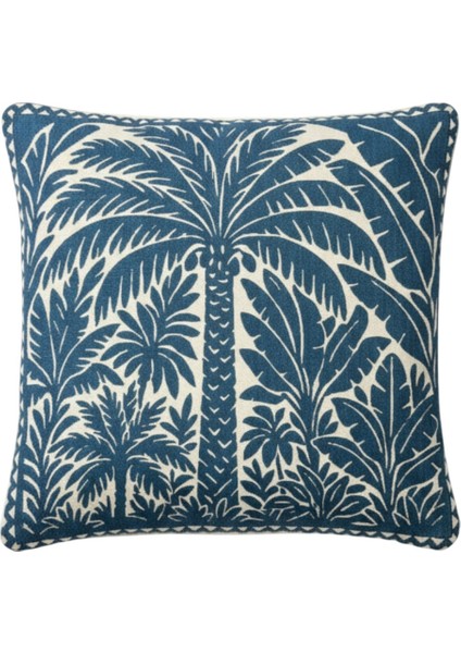 Jakarlı Dokuma Goblen Kırlent Kılıfı – 45X45 cm Biyeli ve Çift Taraflı Dekoratif Yastık