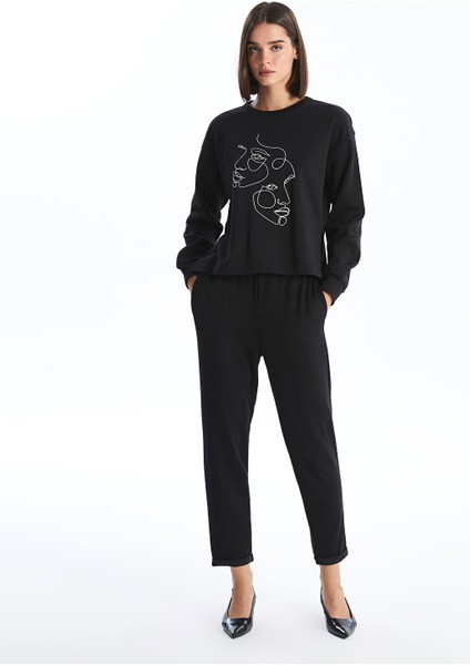 Yeni Sezon Beli Lastikli Kadın Pantolon