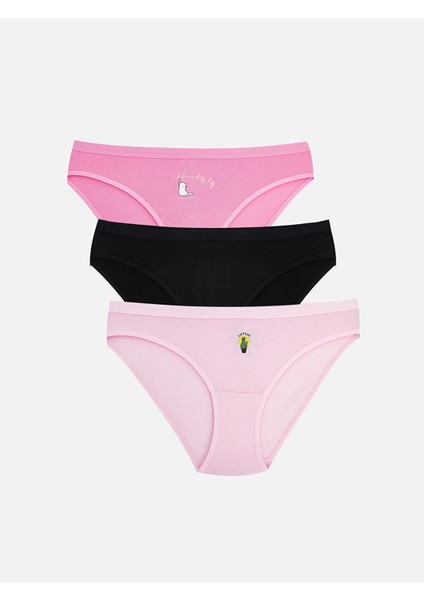 Yeni Sezon Baskılı Bikini Külot 3'lü