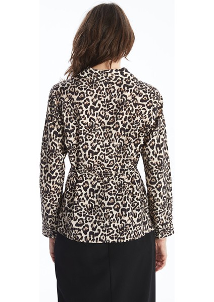 Yeni Sezon Leopar Desenli Kadın Gömlek fırsatları