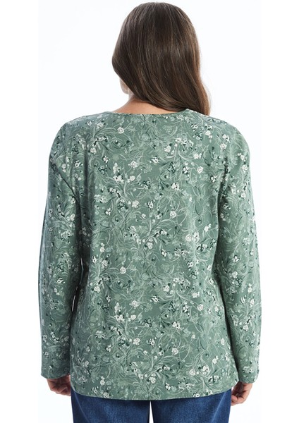 Yeni Sezon Bisiklet Yaka Desenli Kadın Bluz fırsatları