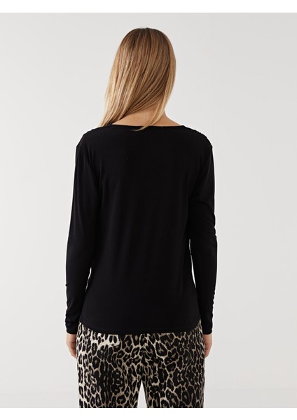 Yeni Sezon Dökümlü Yaka Kadın Bluz fırsatları