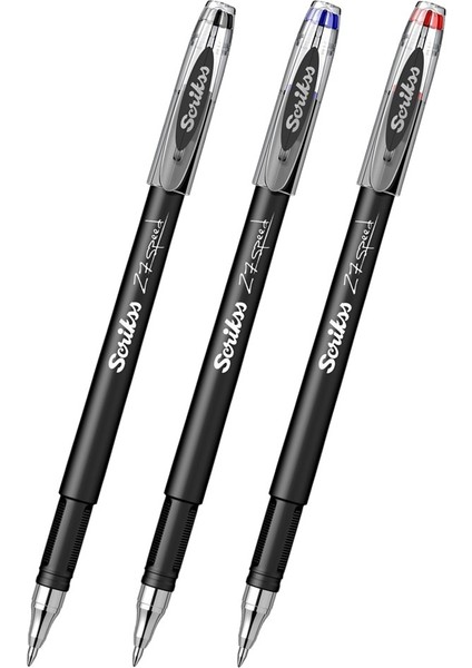 Siyah Mavi Kırmızı Pilot Kalem Speed 27 3 Adet Scrikss Pilot Kalem 0.7 mm Roller Uçlu Pilot Kalem Ince Uçlu Likit