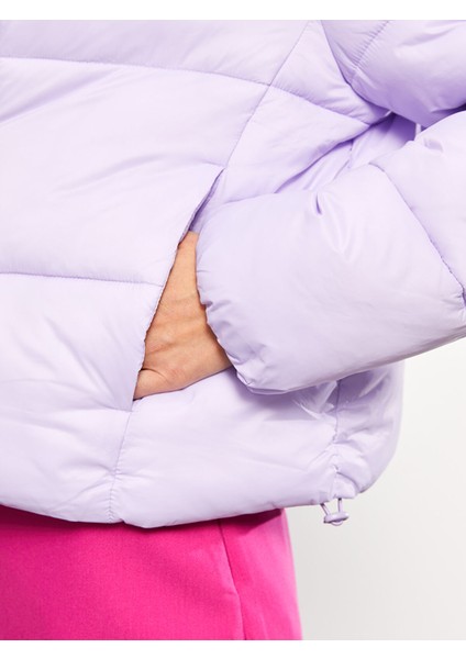 Yeni Sezon Kadın Kapüşonlu Düz Şişme Mont fırsatları