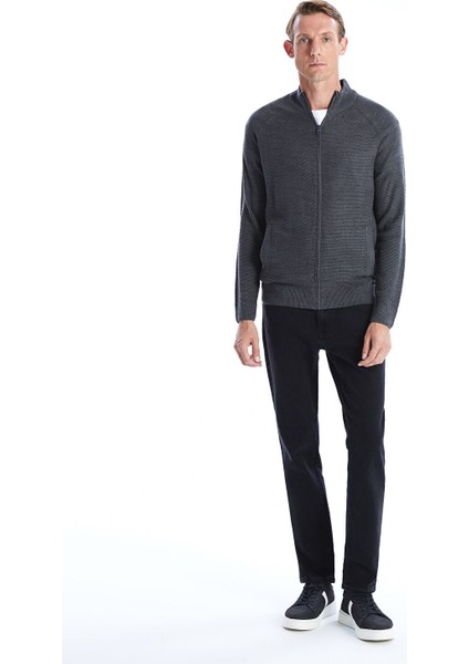 Yeni Sezon Standart Kalıp Dik Yaka Erkek Triko Hırka fiyatları