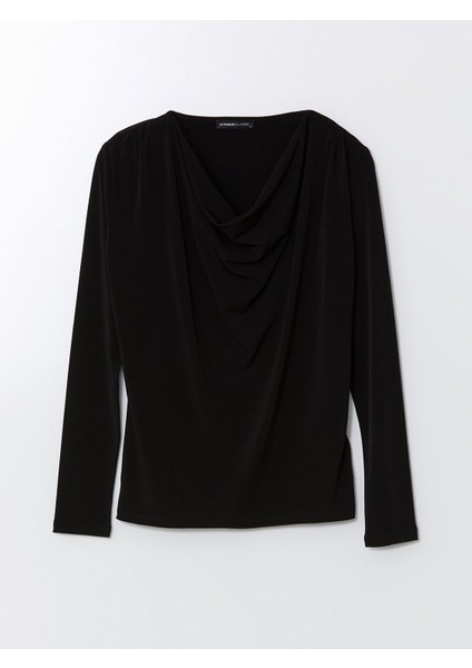 Yeni Sezon Dökümlü Yaka Kadın Bluz indirimleri